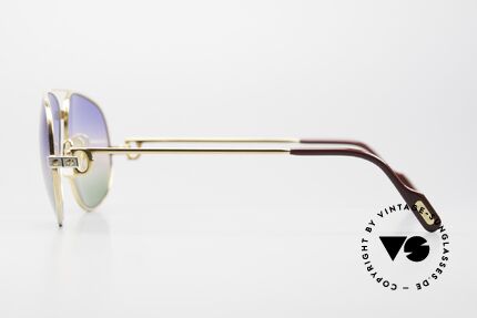 Cartier Romance Santos - XL 80s Luxury Vintage Sunglasses, 2nd hand model, but mint condition (incl. CARTIER box), Made for Men