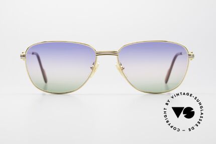Cartier Courcelles Unique 90's Luxury Sunglasses, an old, timeless original with new, fancy sun lenses, Made for Men and Women