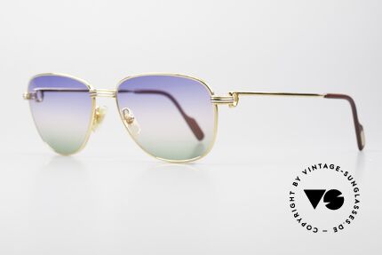 Cartier Courcelles Unique 90's Luxury Sunglasses, 22ct gold-plated (like all vintage Cartier ORIGINALS), Made for Men and Women