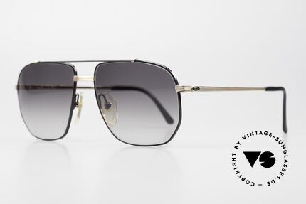 Christian Dior 2593 Noble 90's Metal Shades For Men, noble frame finish; GOLD-PLATED and black, Made for Men