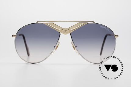 Alpina M52 Rare 80's Aviator Shades, noble GOLD-PLATED frame with striking Alpina logo, Made for Men