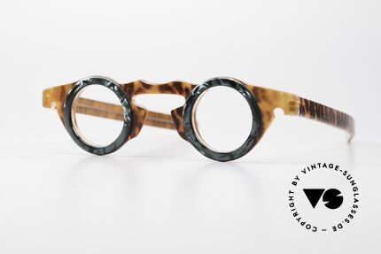 Vidocq Les Halles Round Vintage Glasses 1980's, spectacular VIDOCQ eyeglasses design of the 80's, Made for Men and Women