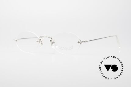 Savile Row Rimless Rimless 14k Gold Filled Frame, Rimless Oval = the classic model by Savile Row, Made for Men and Women
