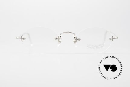 Savile Row Rimless Rimless 14k Gold Filled Frame, 14kt Gold-filled eyeglass-frame, timeless quality, Made for Men and Women