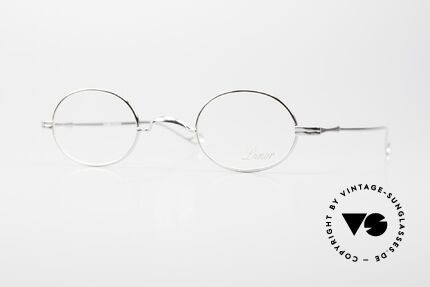 Lunor II 10 Oval Frame Platinum Plated PP, oval vintage glasses of the Lunor II Series, full rimmed, Made for Men and Women