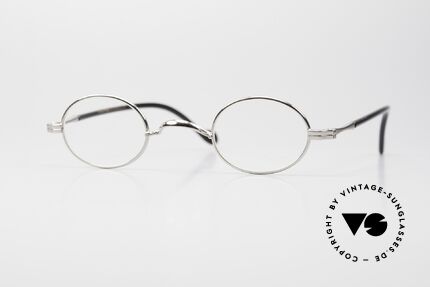 Lunor II A 04 XS Glasses Oval Platinum Plated Details
