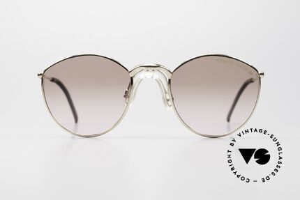 Porsche 5638 - L 90's Glasses For Women & Men, GOLD-PLATED frame with comfortable 'saddle bridge', Made for Men and Women