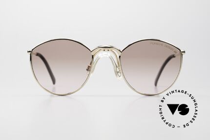 Porsche 5638 - S Women & Men's Glasses 1990's, GOLD-PLATED frame with comfortable 'saddle bridge', Made for Men and Women