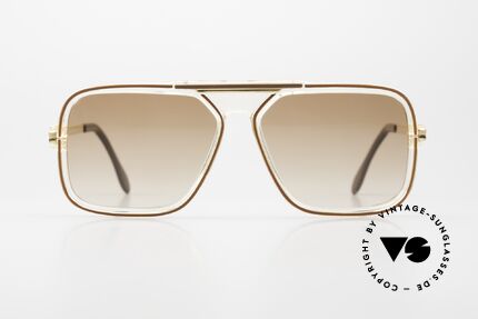 Cazal 630 80's Hip Hop Frame Gold Plated, designer sunglasses of the 80's (W.Germany), Made for Men