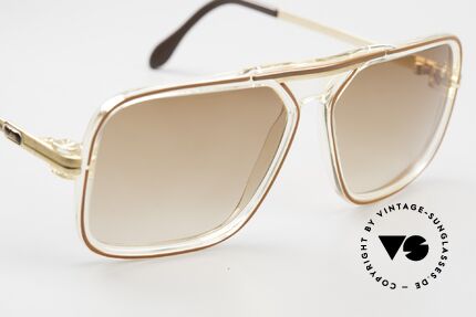 Cazal 630 80's Hip Hop Frame Gold Plated, new old stock (like all our rare Cazal frames), Made for Men