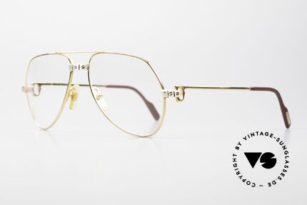 Cartier Vendome Santos - S James Bond Vintage Glasses, Santos Decor (with 3 screws) in SMALL size 56-16, 135, Made for Men and Women