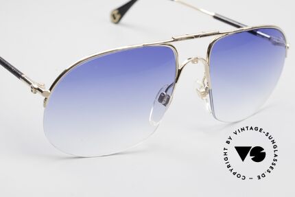 Aigner EA21 80's Shades Half Rim Nylor, distinctive Etienne Aigner temple end to fasten a chain, Made for Men