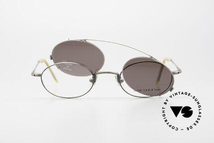 Koh Sakai KS9721 Oval Vintage Glasses Titanium, TOP QUALITY; titanium frame with costly engravings, Made for Men and Women