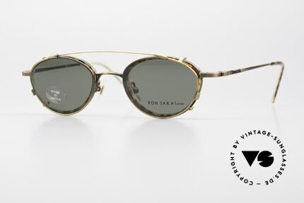 Koh Sakai KS9832 Vintage Glasses With Clip On Details