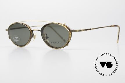 Koh Sakai KS9832 Vintage Glasses With Clip On, 1997 designed in Los Angeles; produced in Sabae (Japan), Made for Men and Women