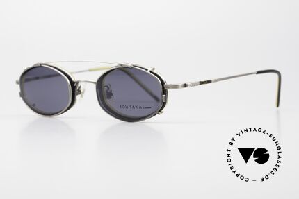 Koh Sakai KS9836 Titanium Glasses With Sun Clip, 1997 designed in Los Angeles; produced in Sabae (Japan), Made for Men and Women