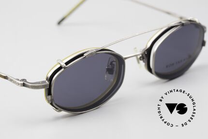 Koh Sakai KS9836 Titanium Glasses With Sun Clip, the full metal frame is covered with costly engravings, Made for Men and Women
