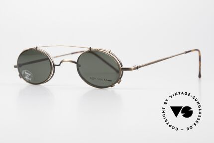 Koh Sakai KS9591 Small Oval Eyeglasses Clip On, made in the same factory like Oliver Peoples & Eyevan, Made for Men and Women