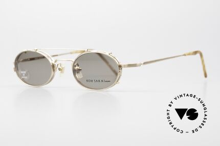 Koh Sakai KS9701 Oval Titanium Frame Clip On, made in the same factory like Oliver Peoples & Eyevan, Made for Men and Women