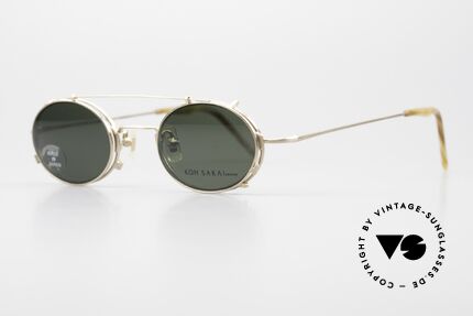 Koh Sakai KS9711 Clip On Glasses 90's Titanium, designed in Los Angeles and produced in Sabae (Japan), Made for Men and Women