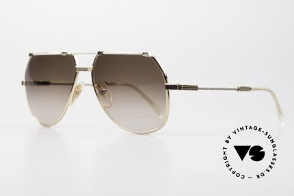 Pierre Cardin CP805 Old Vintage 80's Sailing Shades, temples & bridge are twisted like a hawser; size 57/14, Made for Men