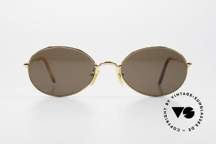 Cartier Saturne Oval 90's Luxury Sunglasses, model of the 'Thin Rim' series by Cartier; S-M size 51/19, Made for Men and Women