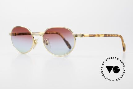 Cartier Lueur Luxury 90's Sunglasses Unisex, with new matching sun lenses "bordeaux polar lights", Made for Men and Women