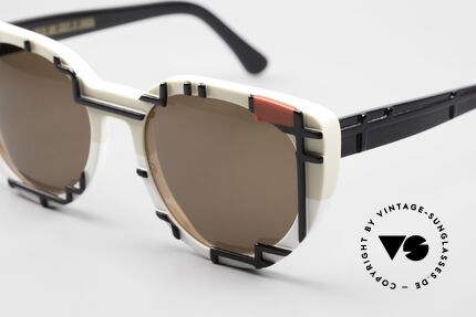 Cutler And Gross 1082 Piet Mondrian Bauhaus Shades, iconic women's sunglasses for all art lovers; true vintage, Made for Women