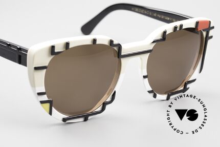 Cutler And Gross 1082 Piet Mondrian Bauhaus Shades, mod 1082 was also in the French ELLE magazine described, Made for Women