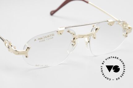 Machiavelli 14-301 Sailing West Rimless Titan Frame, unworn 80s single item and NO RETRO EYEWEAR, Made for Men