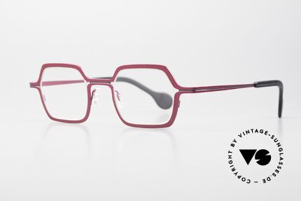 Theo Belgium Line Women's Glasses Pink Metallic, a great designer piece and truly an EYE-CATCHER, Made for Women