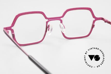 Theo Belgium Line Women's Glasses Pink Metallic, Size: medium, Made for Women