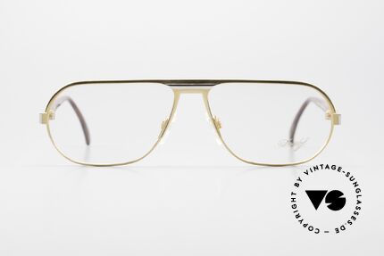 Davidoff 301 Noble Men's 90's Eyeglasses, gold-plated frame with root-wood patterned temples, Made for Men