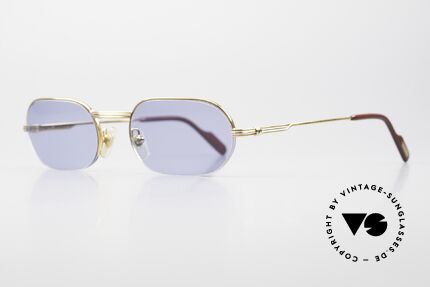 Cartier Ascot Semi Rimless 90's Sunglasses, a precious old original from the late 90's in size 53/20, Made for Men and Women