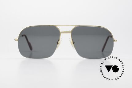 Cartier Orsay Luxury Vintage Sunglasses 90'S, model of the 'Semi-Rimless' Collection by CARTIER, Made for Men