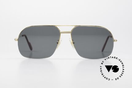 Cartier Orsay Luxury Vintage Sunglasses 90s, model of the 'Semi-Rimless' Collection by CARTIER, Made for Men