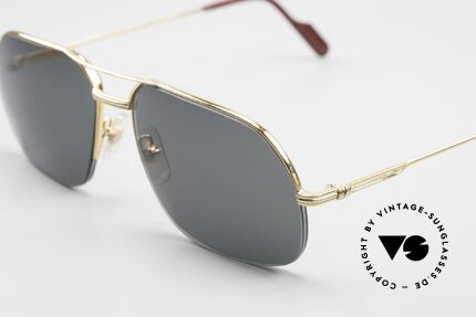 Cartier Orsay Luxury Vintage Sunglasses 90s, 22ct gold-plated (like all vintage CARTIER frames!), Made for Men