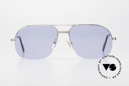 Cartier Orsay 90s Luxury Platinum Sunglasses, model of the 'Semi-Rimless' Collection by CARTIER, Made for Men