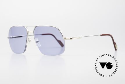 Cartier Orsay 90s Luxury Platinum Sunglasses, luxury Cartier half-frame, -lightweight and flexible, Made for Men
