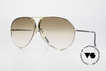 Porsche 5621 Mirrored 80's Aviator Shades Details