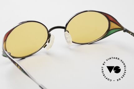 Casanova Rasta Reggae Rastafarian Jamaica Glasses, unworn model with orange sun lenses (100% UV), Made for Men and Women