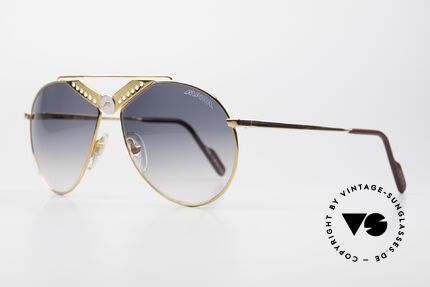 Alpina M52 Rare 80's Glasses Gold Plated, 1st class comfort and high-end sun lenses (100% UV), Made for Men