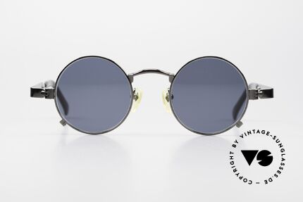 Jean Paul Gaultier 56-0102 Round Vintage Frame Steampunk, striking frame design (really very interesting hinges), Made for Men
