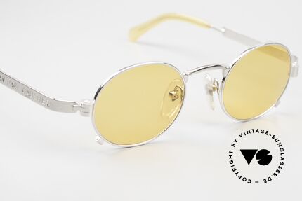 Jean Paul Gaultier 56-1173 Oval Vintage Frame Steampunk, NO RETRO sunglasses, but an old ORIGINAL from 1996, Made for Men