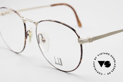 Dunhill 6065 Panto Men's Glasses From 1988, gold-plated frame with 'tortoise/chestnut' front, Made for Men Dunhill 6065 Panto Men's Glasses From 1988, gold-plated frame with 'tortoise/chestnut' front, Made for Men