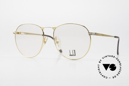 Dunhill 6065 80's Panto Men's Glasses Gold Details