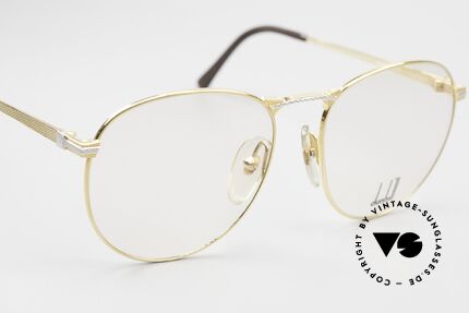 Dunhill 6065 80's Panto Men's Glasses Gold, demo lenses should be replaced with optical lenses, Made for Men
