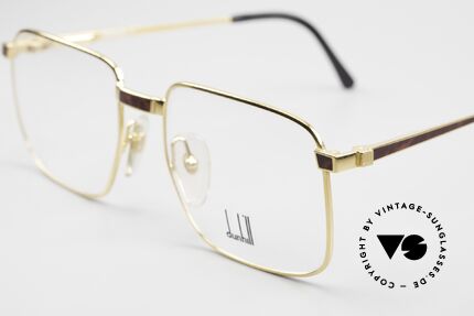 Dunhill 6057 Men's Eyeglass-Frame From 1988, gold-plated; temple decoration 'tortoise-bordeaux', Made for Men