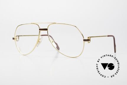Cartier Vendome Laque - S 80's Luxury Eyeglass-Frame, Vendome = the most famous eyewear design by CARTIER, Made for Men and Women