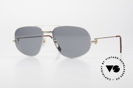 Cartier Romance Santos - XL Extra Large Palladium Shades Details